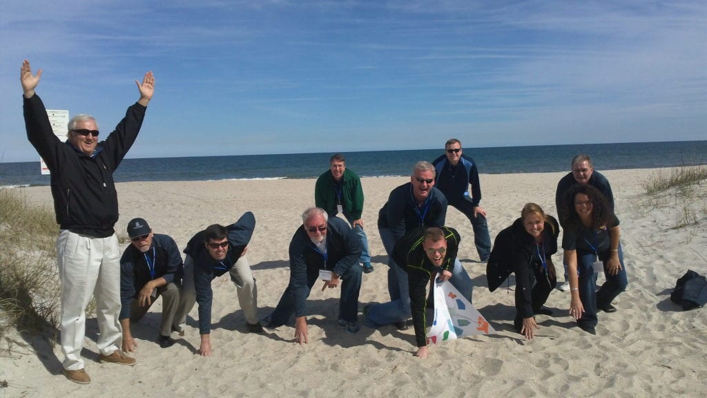 beach time with team